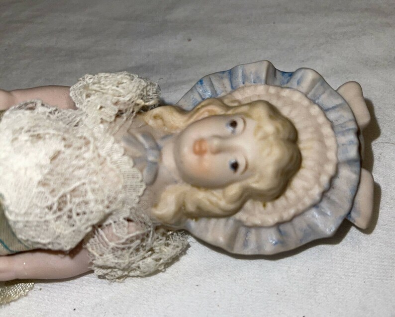 Antique Bisque English Doll Wood Handmade 6 Copyright Etsy