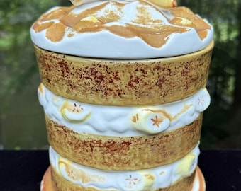 Vintage 1950s Banana Pudding Cream Cookie Jar Gift Ideas Creation Philadelphia