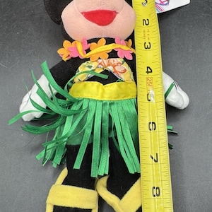 Vtg 1990’s Disney Store Bean Bag Plush - HULA MINNIE Mickey Mouse 9.5” image 5