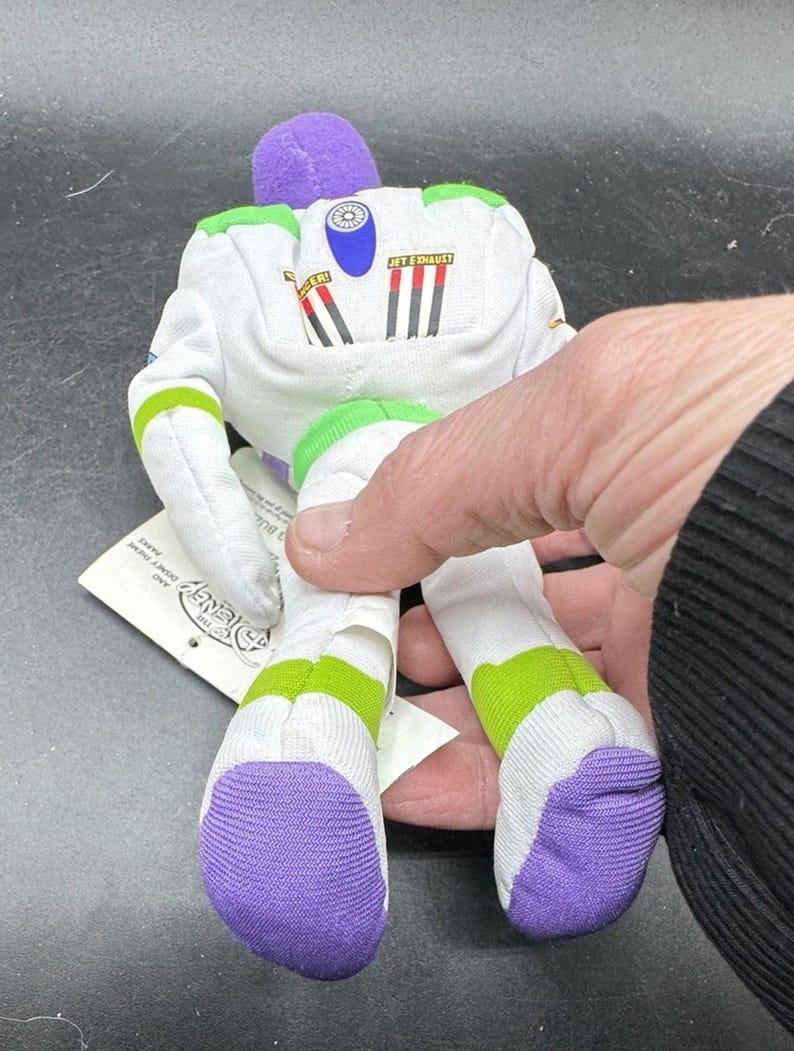 Brand New Disney Store Toy Story 1990’s Bean Bag Plush BUZZ LIGHTYEAR NWT! image 7