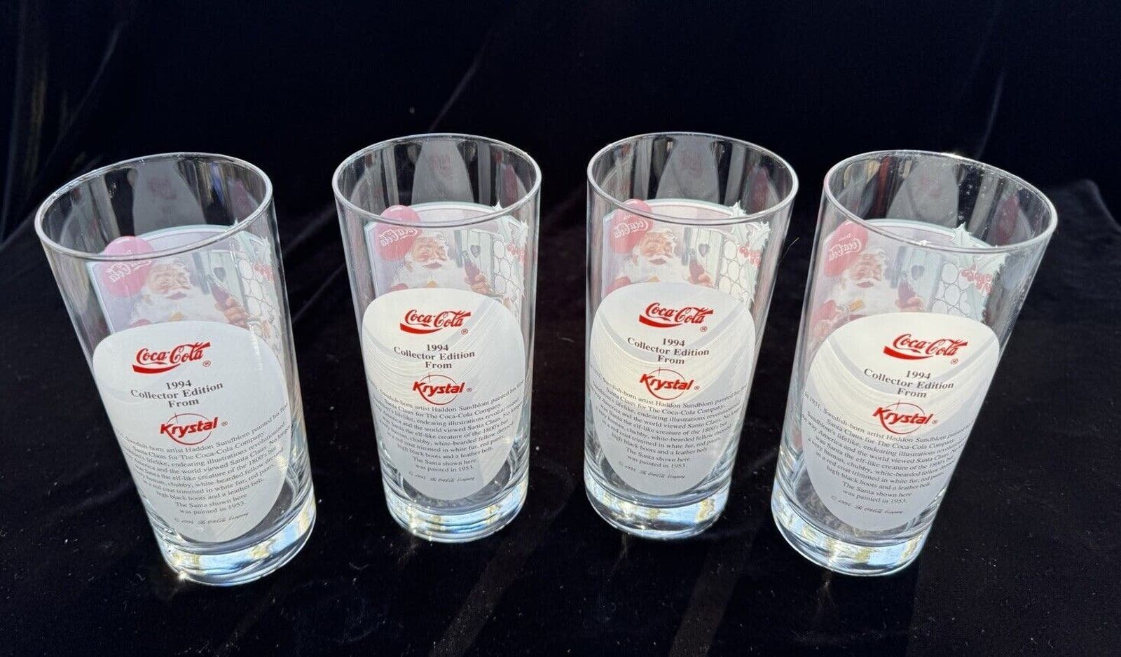 ヴィンテージ コカコーラ サンタクロース クリスタル 1994 クリスマス