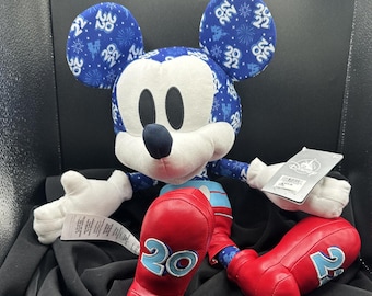 New Disney Parks Mickey Mouse Plush 14” Embroidered Medium Size