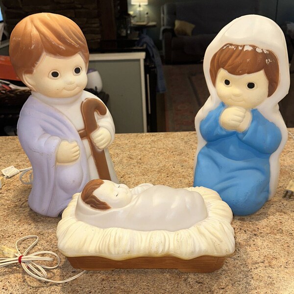 Nativity Blow Mold Etsy