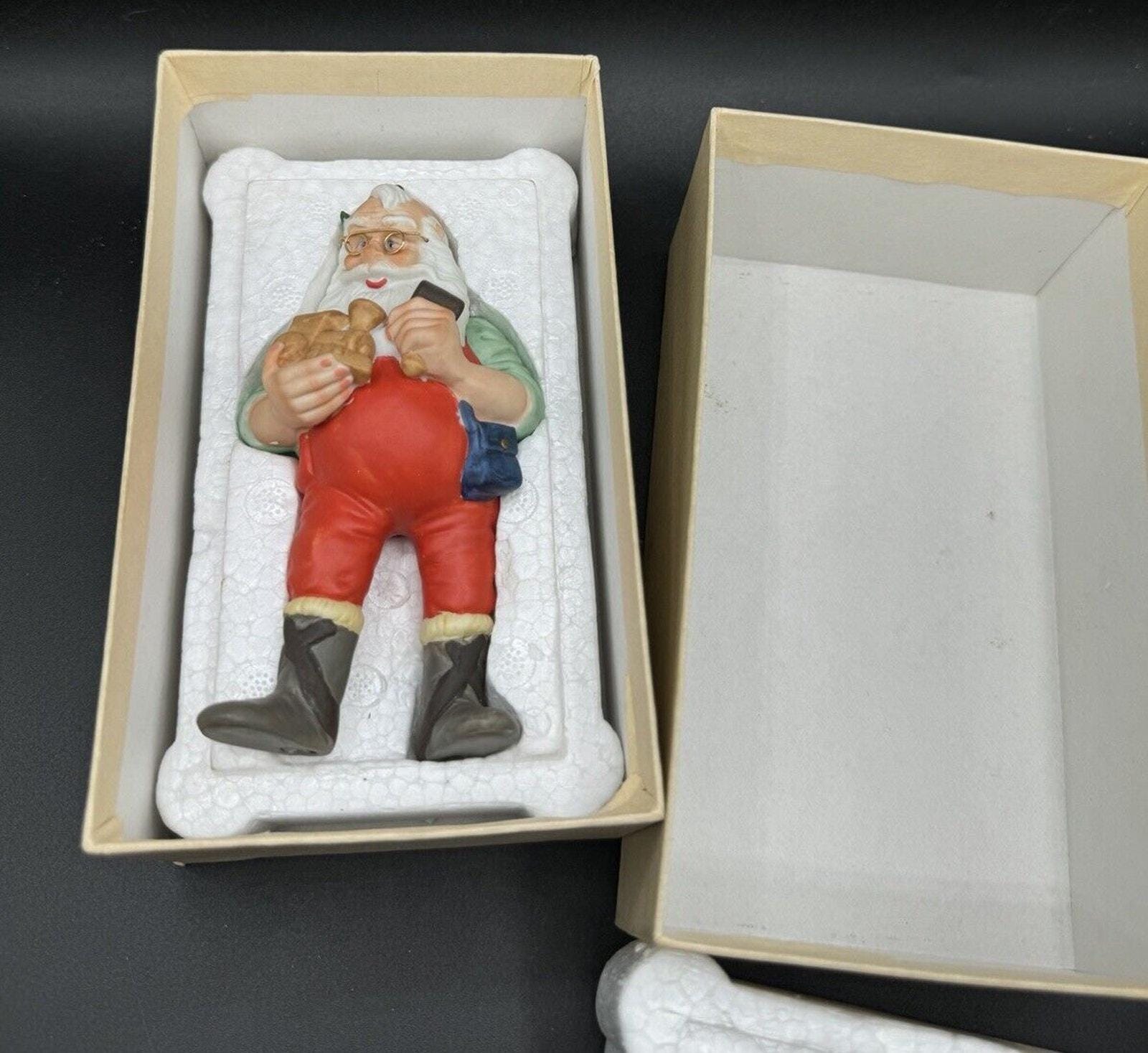 Sizikato Porzellan-Messlöffel In Weihnachtsmann-Form – 4-teilig (EL, TL, ½ TL, ¼ TL) – Niedlich & Praktisch Fürs Backen