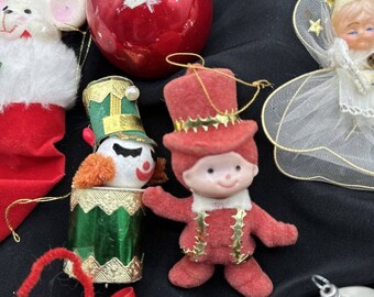 スウェーデン　クリスマス飾り　ハンドメイド　ヴィンテージ ビンテージ北欧雑貨/スウェーデン/クリスマスクロスステッチ