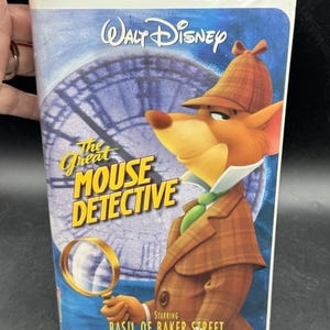 The Great Mouse Detective VHS Disney 1999 Video Tape Clamshell Rare W/ Inserts