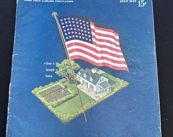 Better Homes and Gardens Magazine Juli 1942 Mid-Century Modern Gardening Ads