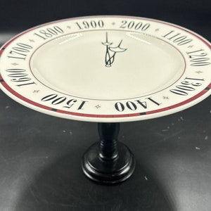 VINTAGE Syracuse China Millennium Y2K Clock Serving Elevated Tray 12” S1