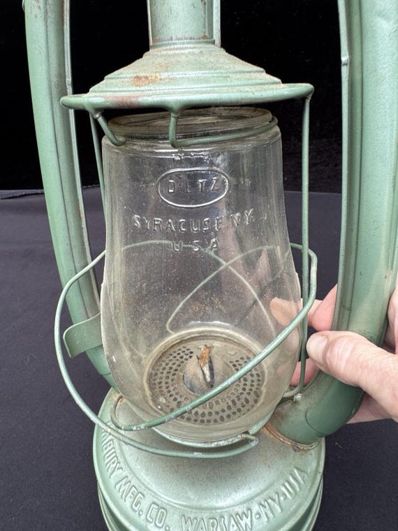 Vtg Embury Air Pilot No. 0 Lantern Lamp Star Bottom Universal 1928