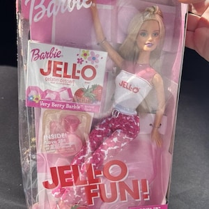Barbie Jell-O Fun Barbie Doll 2001 Mattel #55417 Real JELLO & MOLD NRFB Mint!