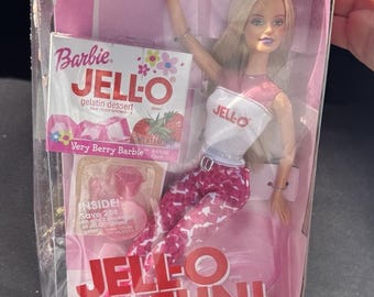 Barbie Jell-O Fun Barbie Doll 2001 Mattel #55417 Real JELLO & MOLD NRFB Mint!