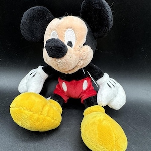 Vintage 1990’s Disney Store Mickey Mouse Plush Soft Velour Stuffy image 1