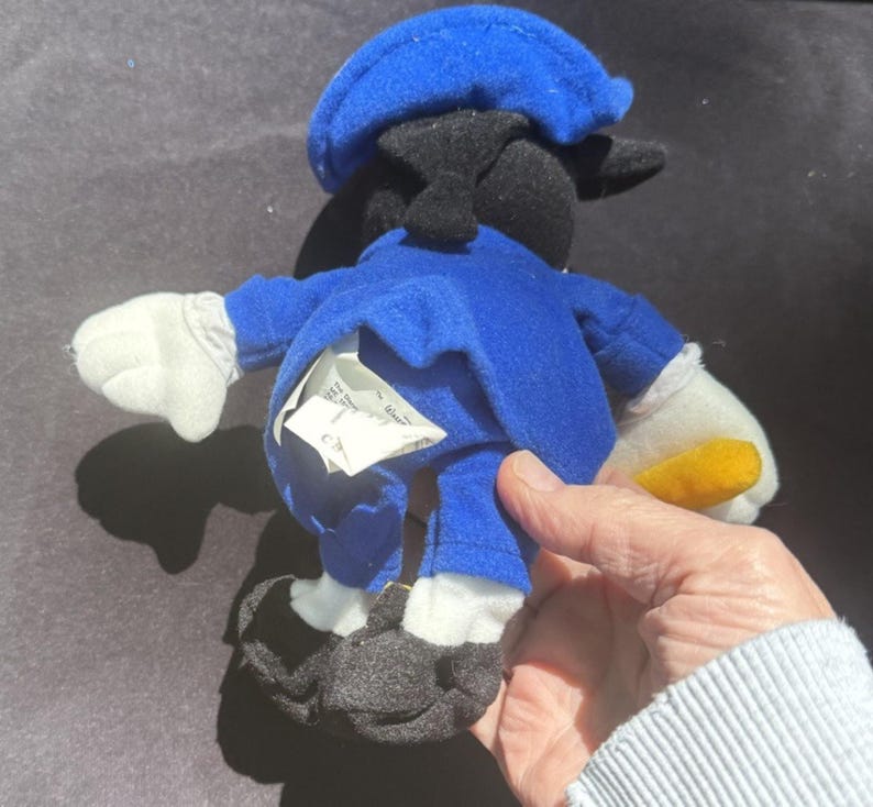 Vtg 1999 Disney Mickey Mouse As PAUL REVERE Americana America 9" pluche figuur afbeelding 9