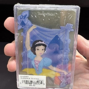 Brand New Disney Snow White Playing Cards Hard Case Sealed! -DS4
