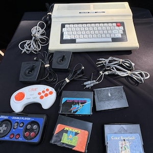 Vintage RadioShack TRS80 Color Computer with joysticks Games & More!