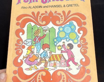 Libro para colorear vintage de Tom Sawyer, Aladdin y Hansel y Gretel, 1978, Playmore EX!