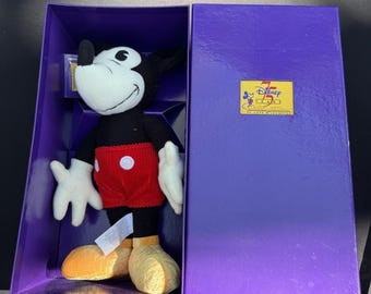 Sällsynt 1993 Walt Disney 75 år av kärlek och skratt Disney Store Musse Pigg MIB!