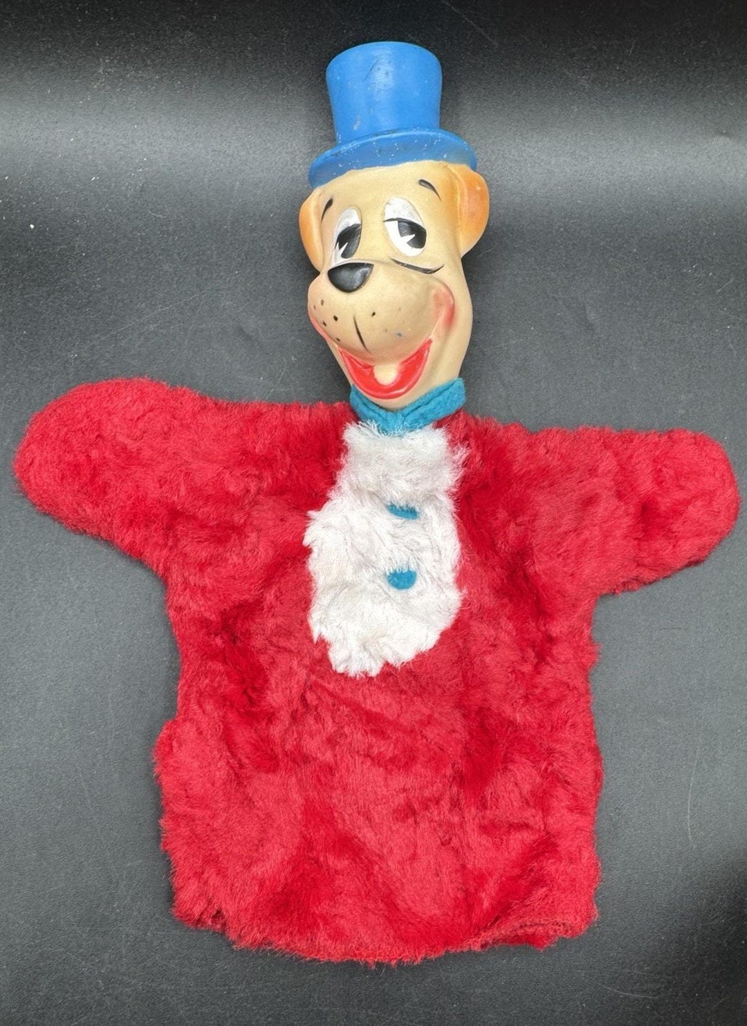 Vtg Knickerbocker Huckleberry Hound Hand Puppet 1959 Hanna Barbera