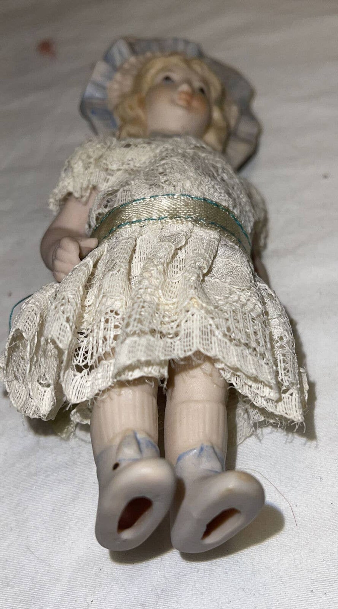 Antique Bisque English Doll Wood Handmade 6 Copyright Etsy