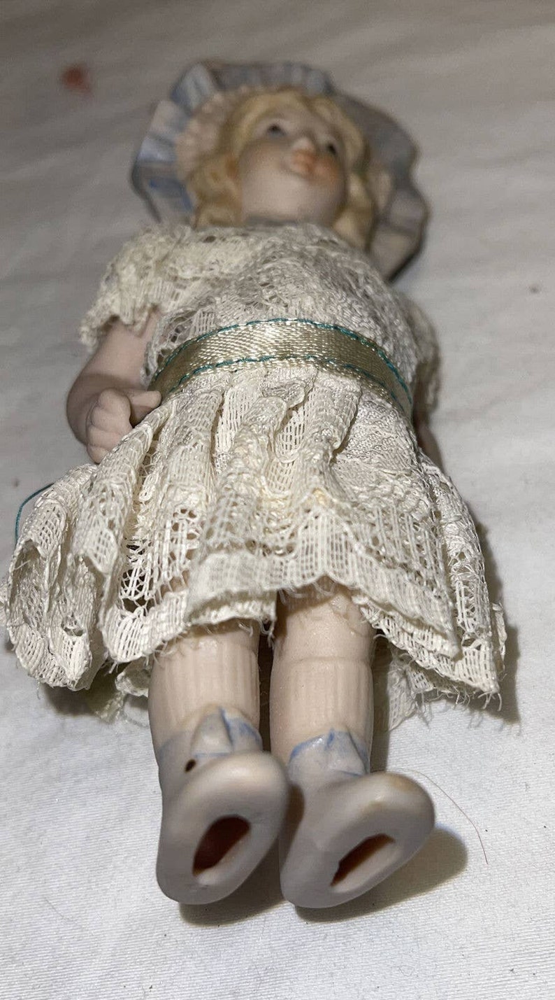 Antique Bisque English Doll Wood Handmade 6 Copyright Etsy