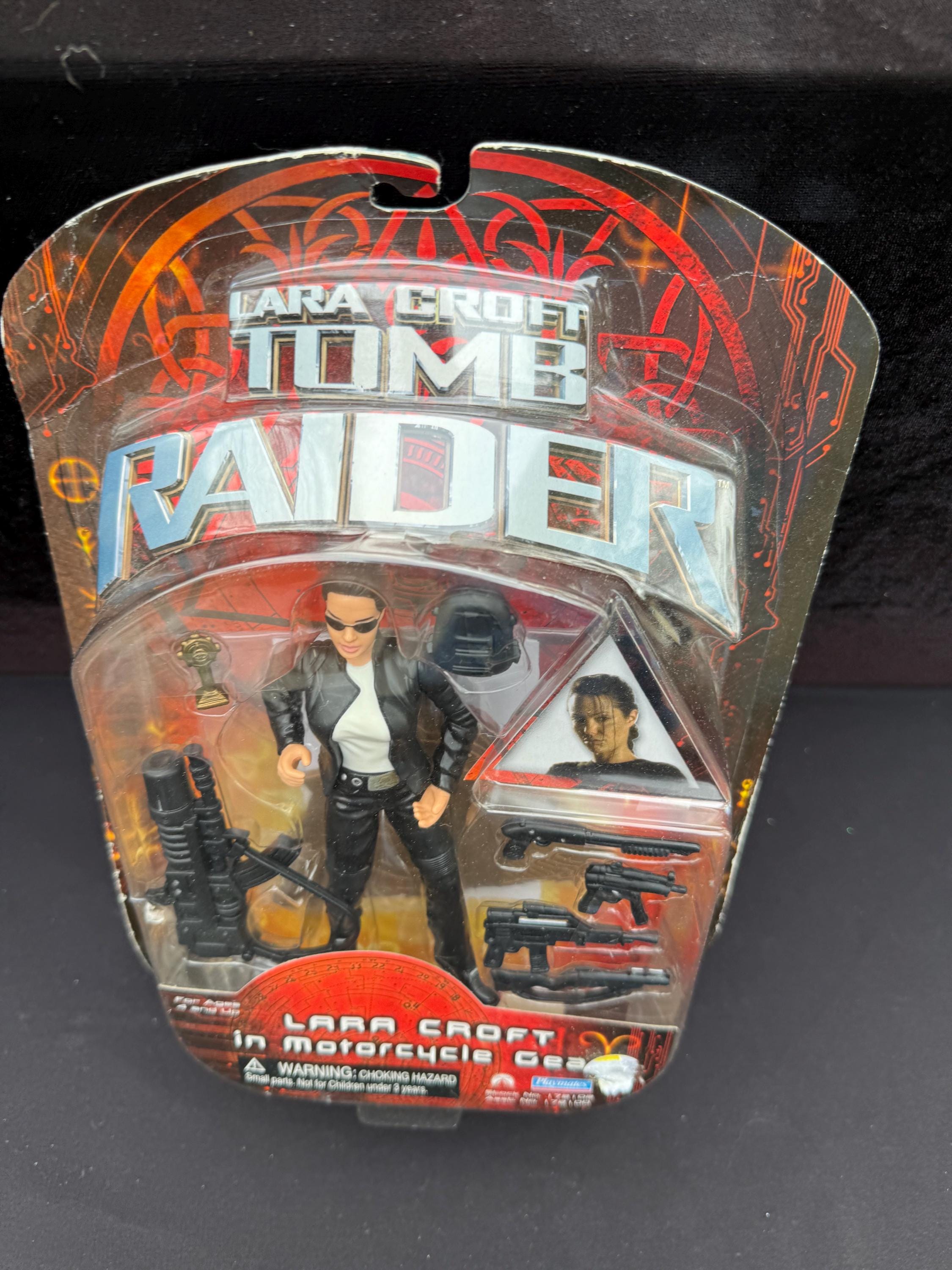 2001 Playmates Tomb Raider Lara Croft Motorcycle Gear New Sealed