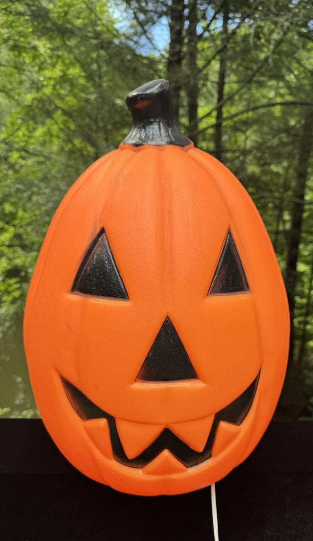 Vintage Empire Blow Mold Large 22" Pumpkin Smiling Jack O Lantern ...