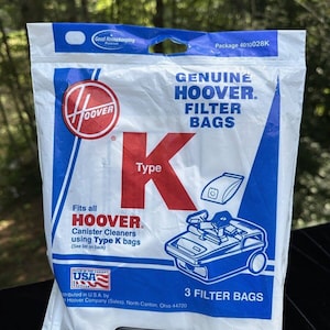 Hoover Type K Vacuum Cleaner Bags 3pk Genuine Fit All Hoover Spirit Cleaners S27