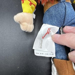 Brand New Vtg JESSIE from Toy Story 2 Disney Store Bean Bag Plush 11” image 9