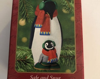 Brand NEW! Hallmark Ornament Safe and Snug Penguin 2001 #1 SIGNED By Artist -3H
