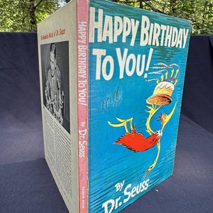 1959 Happy Birthday To You Dr. Seuss Buch Pan American DJ Erstausgabe Schön!