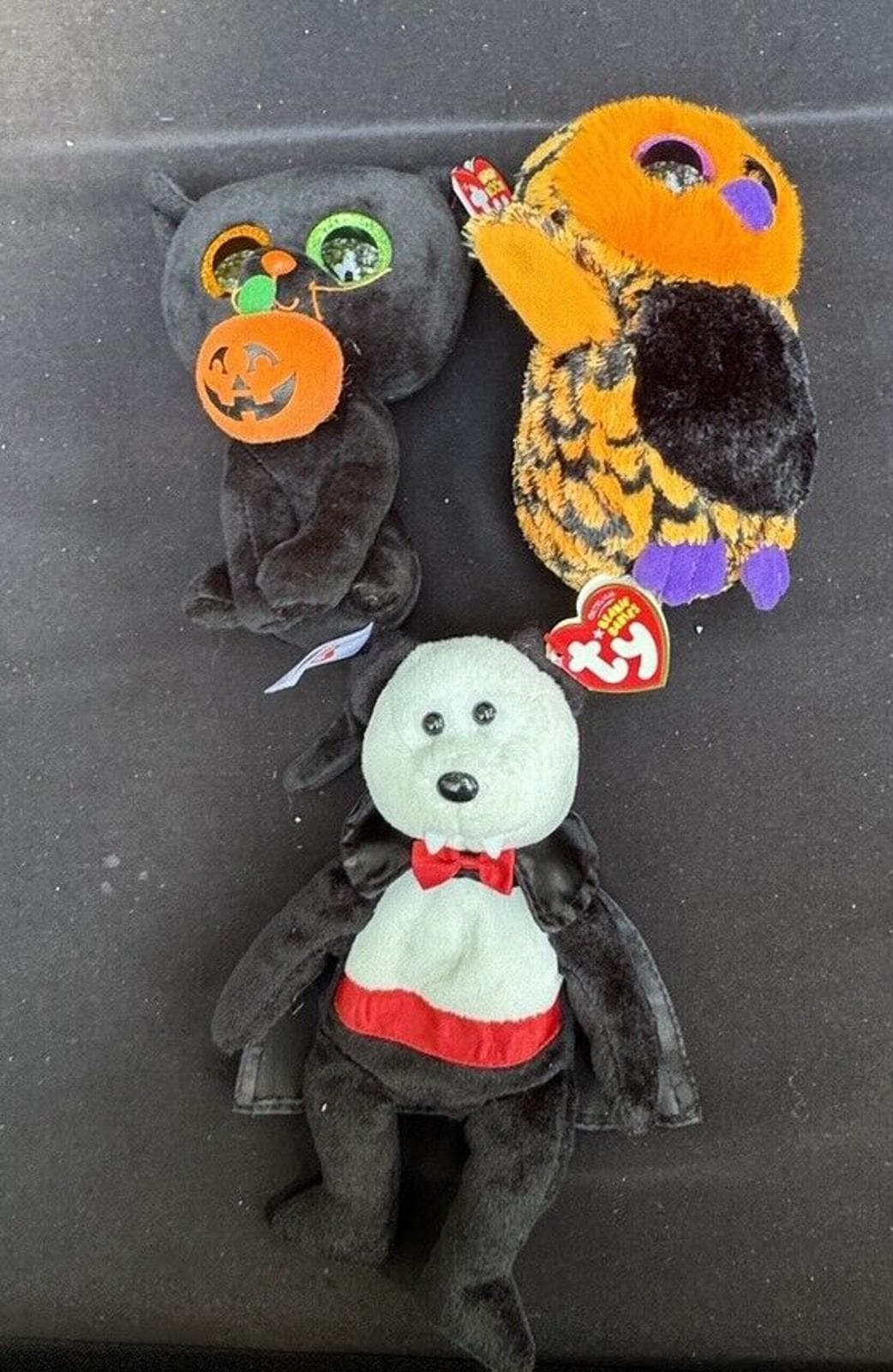 Ty Beanie Boos - HAUNT Die Halloween Eule 6 Zoll NEU MWMTs Plüschtier Stofftier