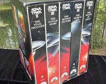 Star Trek The Movies 25th Anniversary Collector's Set VHS 1991 5 Tape Box Set