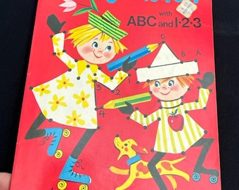 VTG 1976 Whitman Press Dots To Follow Jason Lee Activity-kleurenboek Uitstekend!