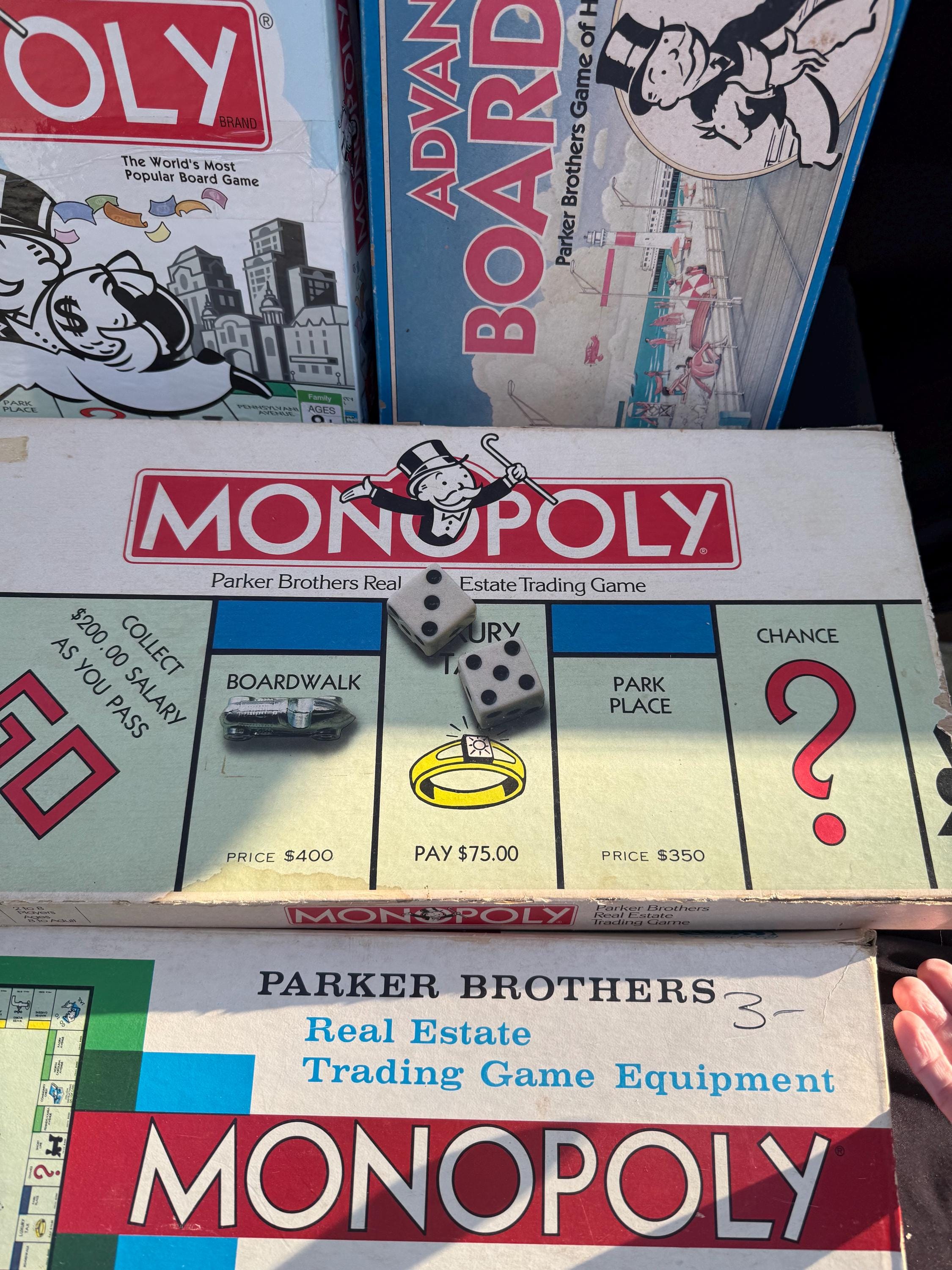 モノポリー　6セット　まとめ売り ヴィンテージモノポリーゲーム5個セット（全5種類、年代別、完全版