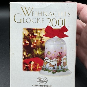 WEIHNACHTS GLOCKE 2001 Hutschenreuther Porzellan Bell Highlands Ole Winther