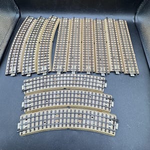 12 Märklin H0 00 AC Track Curve Straight Electric Train Track Hollow Profile #14