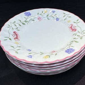 8 Vintage JOHNSON Bros Porcelain SUMMER CHINTZ 6” Plates