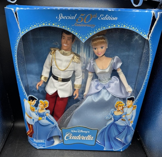 New Disney 50th Anniversary Cinderella and Prince Charming NIB