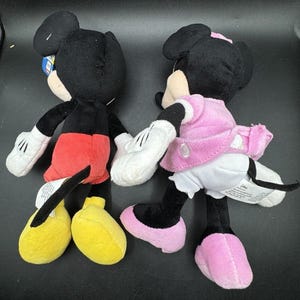 Vtg Disney Mickey Mouse Minnie Mouse Plush Toy Disney Junior Set New NWT! image 5