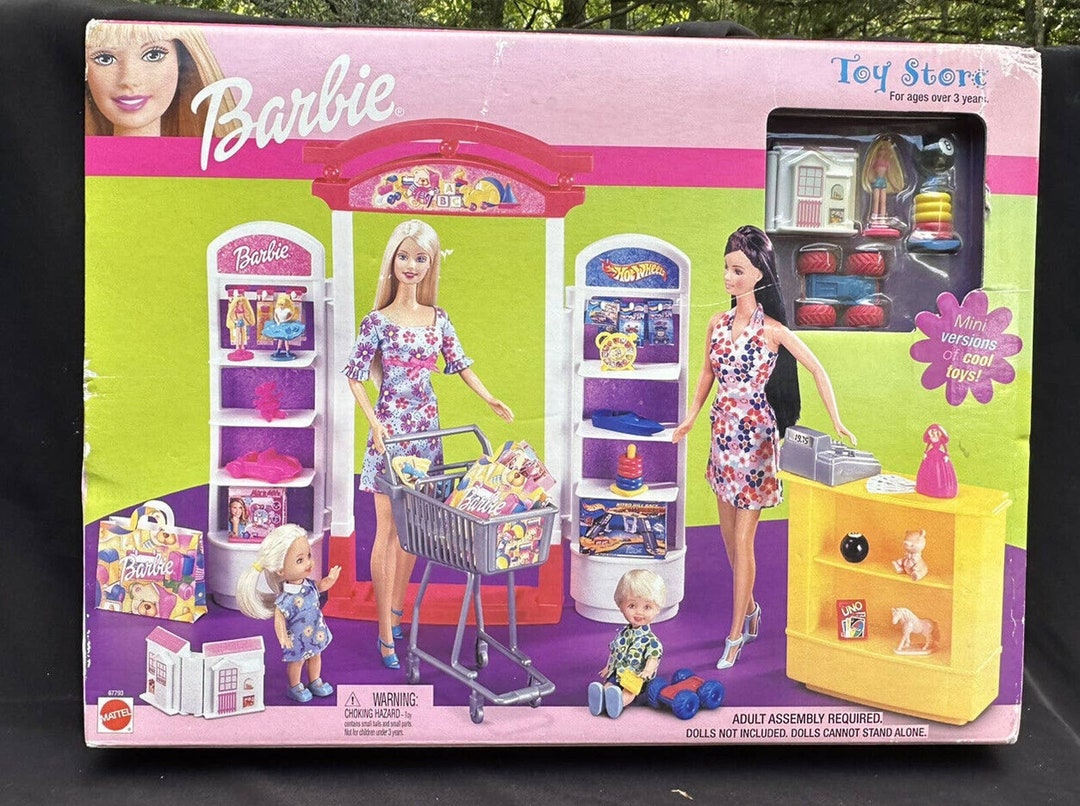 New 2002 Vintage Barbie Toy Store Playset Mattel 6779394 Barbie Movie