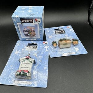 Hershey's Christmas Village Floral Cart, Poinsettias For Sale & Reader Board