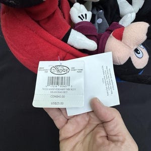 Disney Mickey Mouse Plush 70 Happy Years 4 eras of Mickey Mouse in Pants Boat image 6