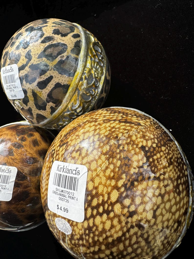 Fresh Look at Vintage Kirkland Orb Sphere Balls Boho Home Decor Carpet Balls