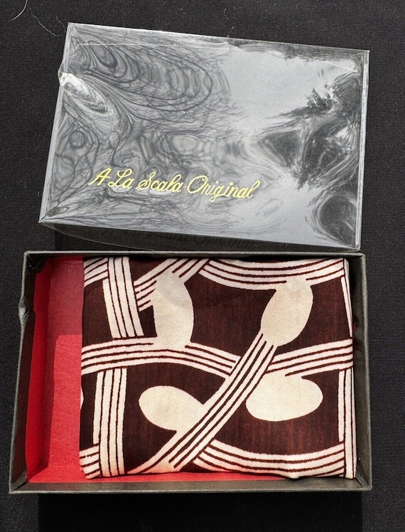 1980’s A La Scala Original Handkerchief In Origin… - image 1