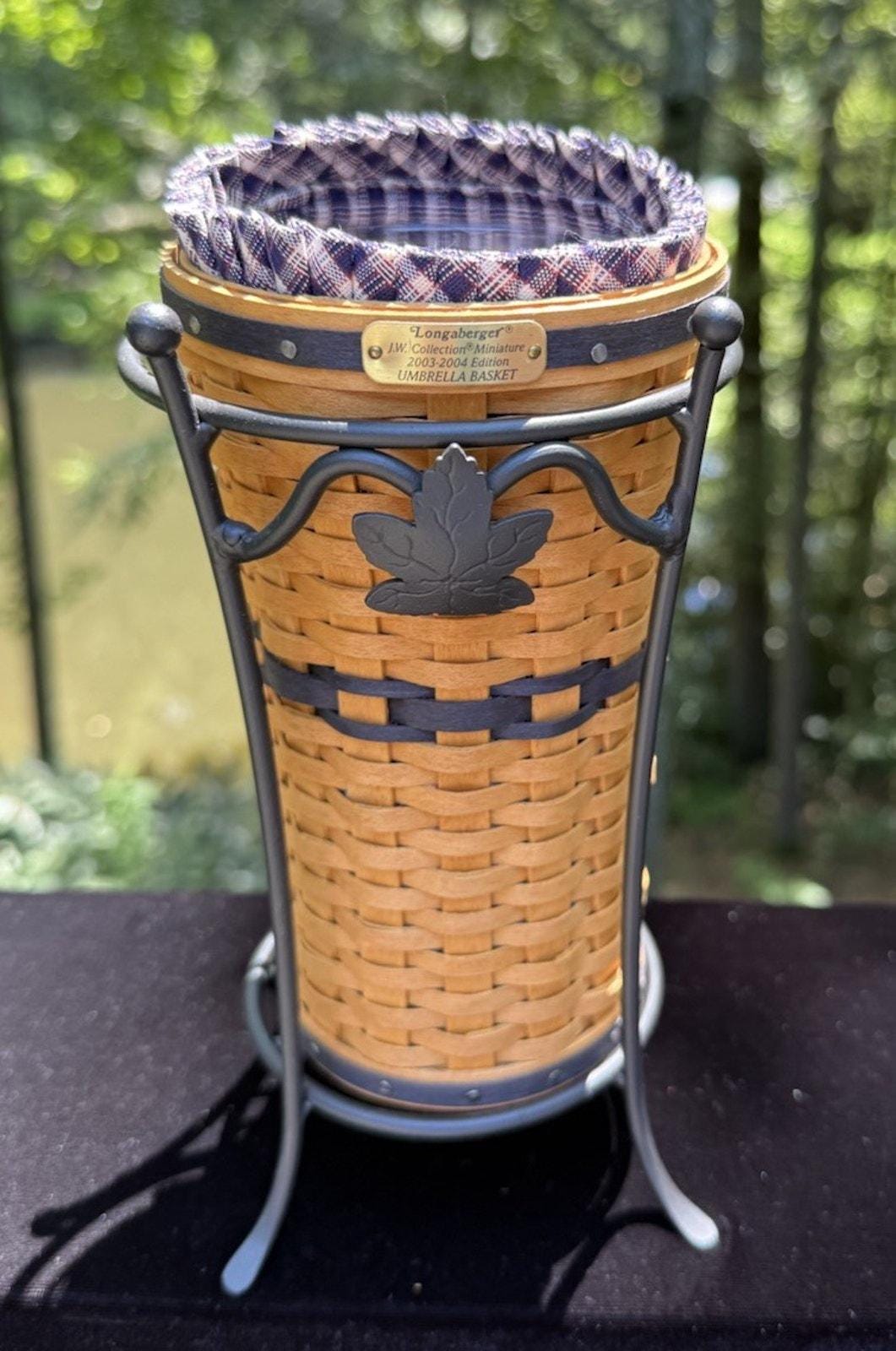 Lomgaberger ロンガバーガー ミニチュア キャセロールとスタンド Longaberger Umbrella - Etsy