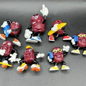 1980’s Applause California Raisins PVC Figure Lot Of 7 Nice! -4