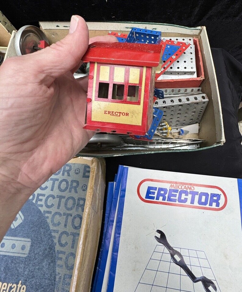 Vintage Gilbert Toys Erector Sets Huge Lot! 5 Boxes Full! Lots of ...