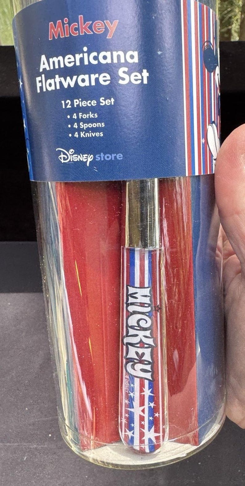 Nuevo juego de cubiertos Disney Store Mickey Mouse Americana de 12 piezas - DS4 imagen 3