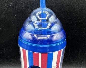 Vtg 1990’s Disney Store Mickey Mouse Cup Red White Blue 4th July -D3