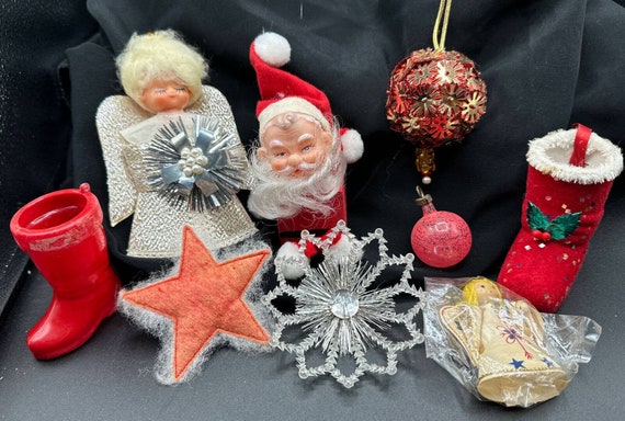 マニー　クリスマス飾り ヴィンテージ ミッドセンチュリー フェルト プラスチック 日本製 台湾